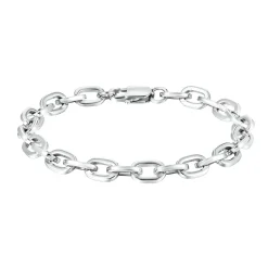 Son of Noa - Herrenarmband aus poliertem Stahl 19-23 cm