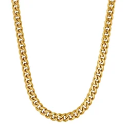 Son of Noa - Panzerkette aus poliertem Stahl mit IP-Gold 55cm