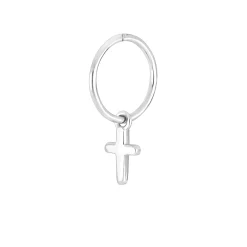 Son of Noa - Rhodiniert silber creol mit Kreuz