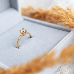 STAR Ring, 14 Karat Weißgold mit 4 Griffen