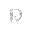 Studio Z - Chamber Ohrringe in silber m rosa zirkonia