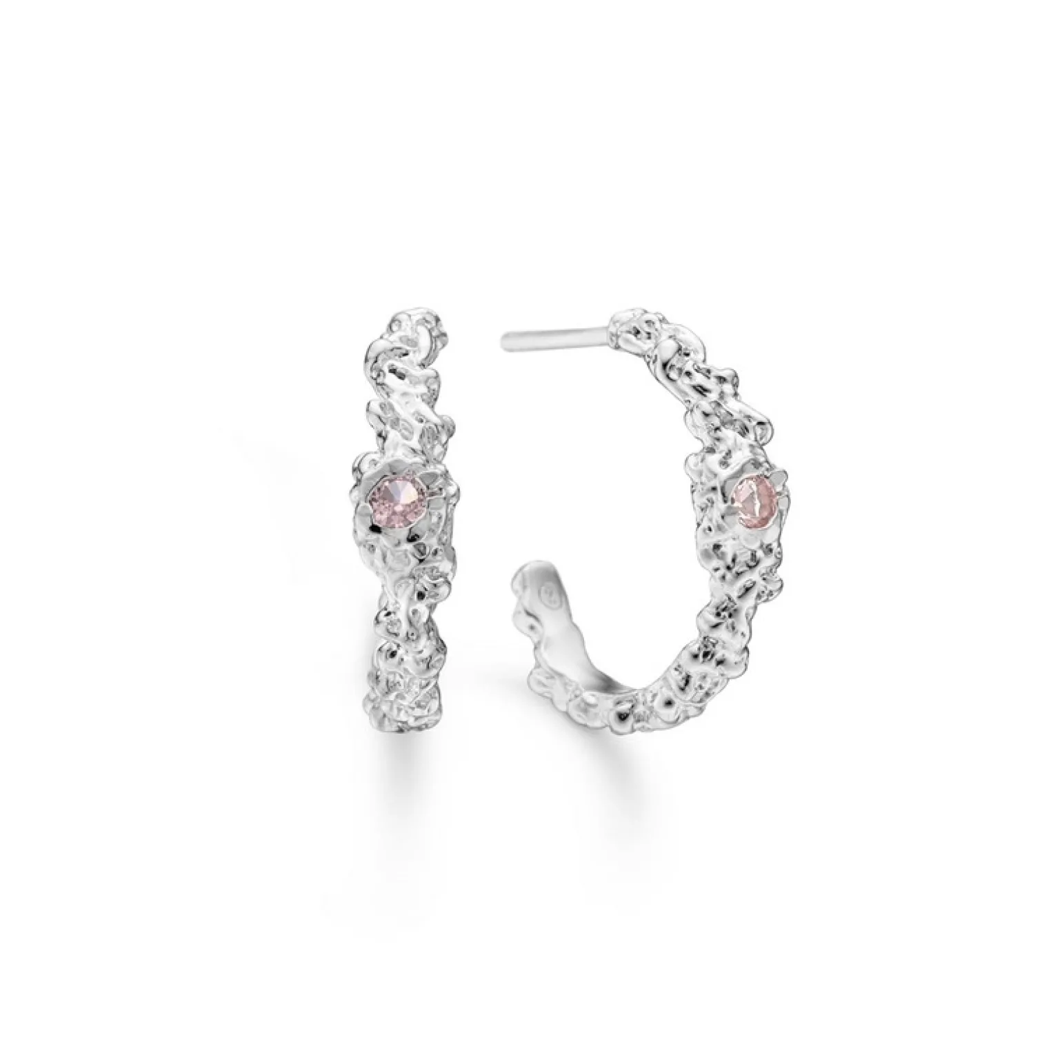 Studio Z - Chamber Ohrringe in silber m rosa zirkonia
