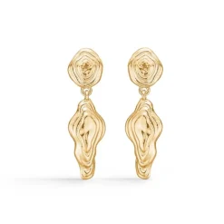 Studio Z - Shell Ohrringe in vergoldete silber