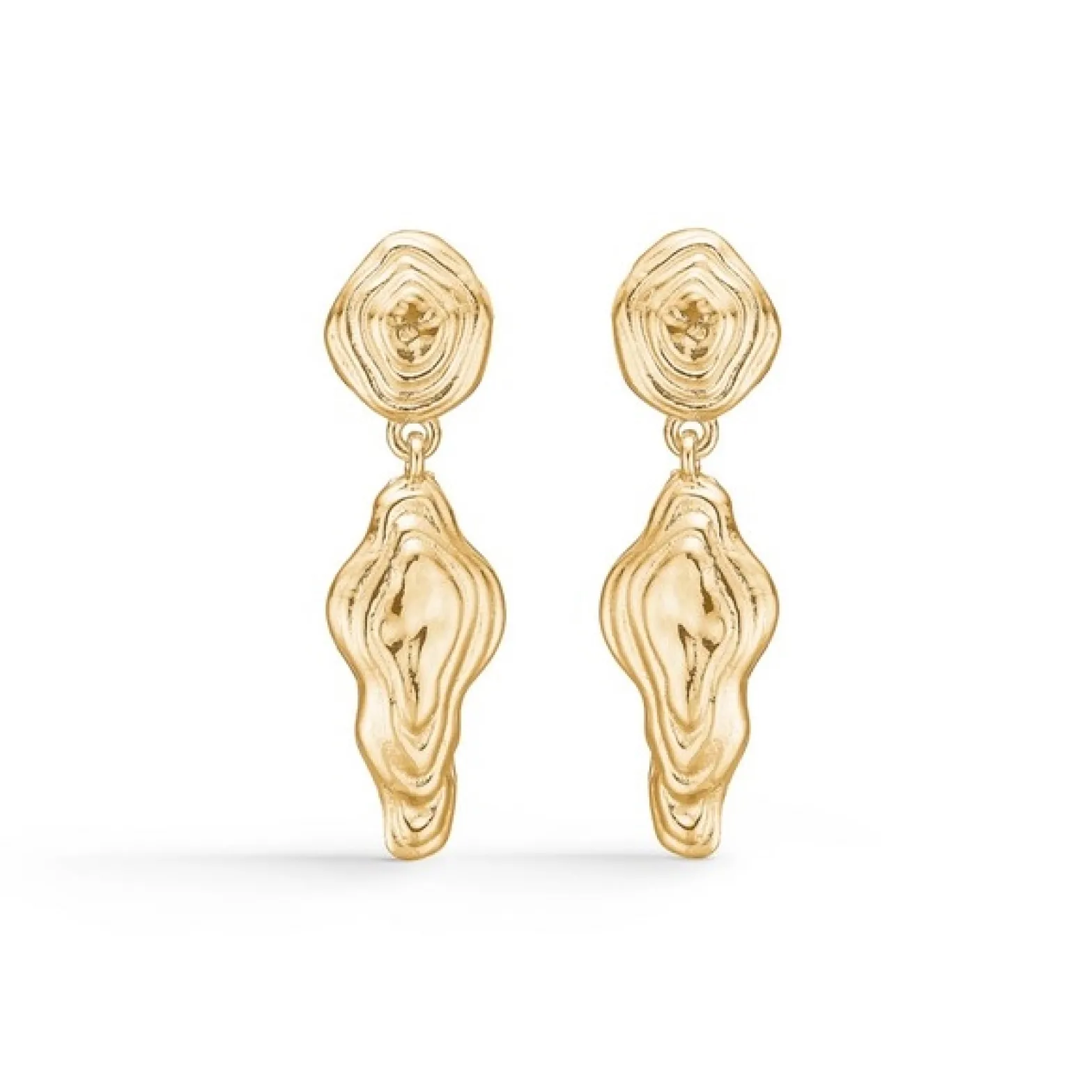 Studio Z - Shell Ohrringe in vergoldete silber