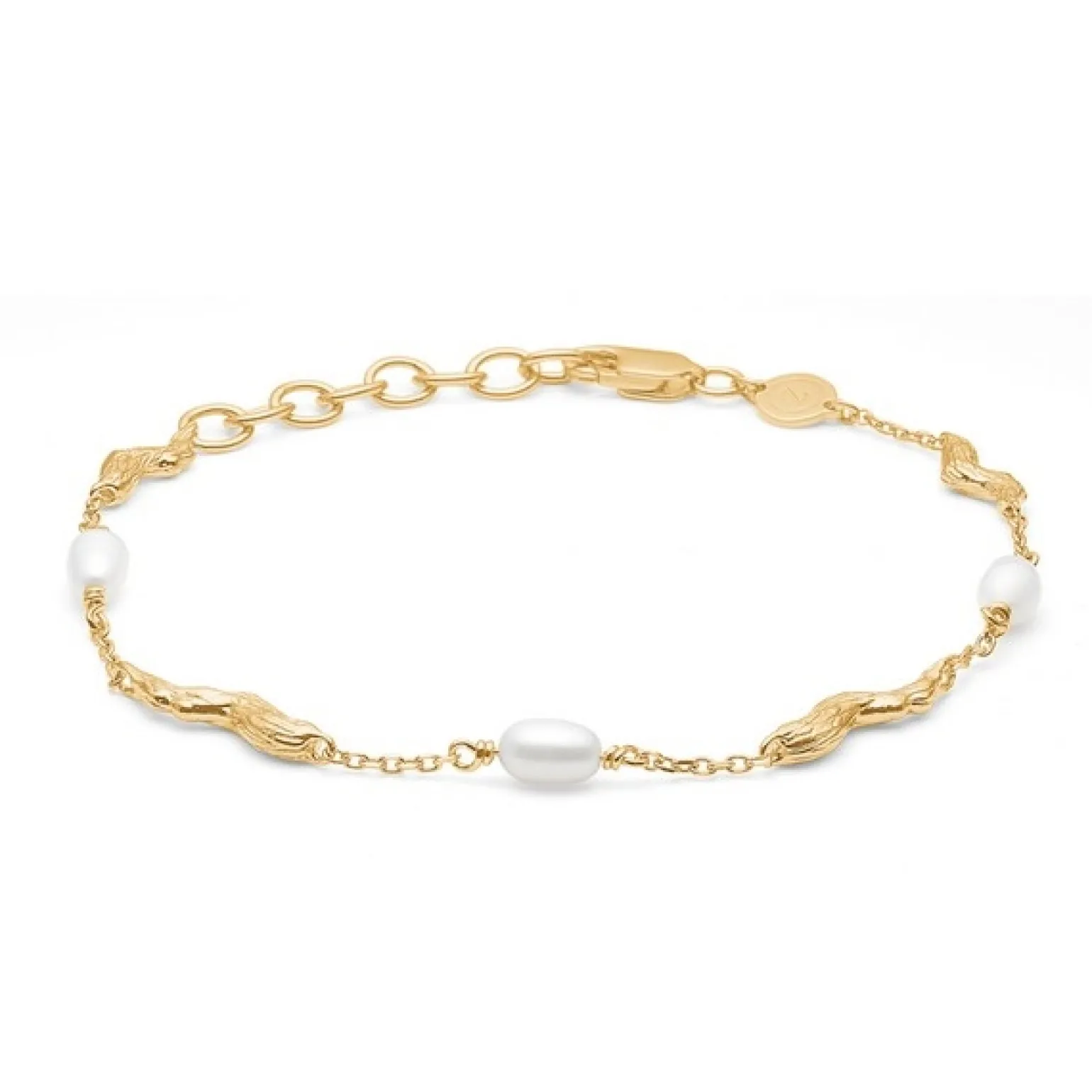 Studio Z - Tangled armband in Vergoldte Silber mit Perlen