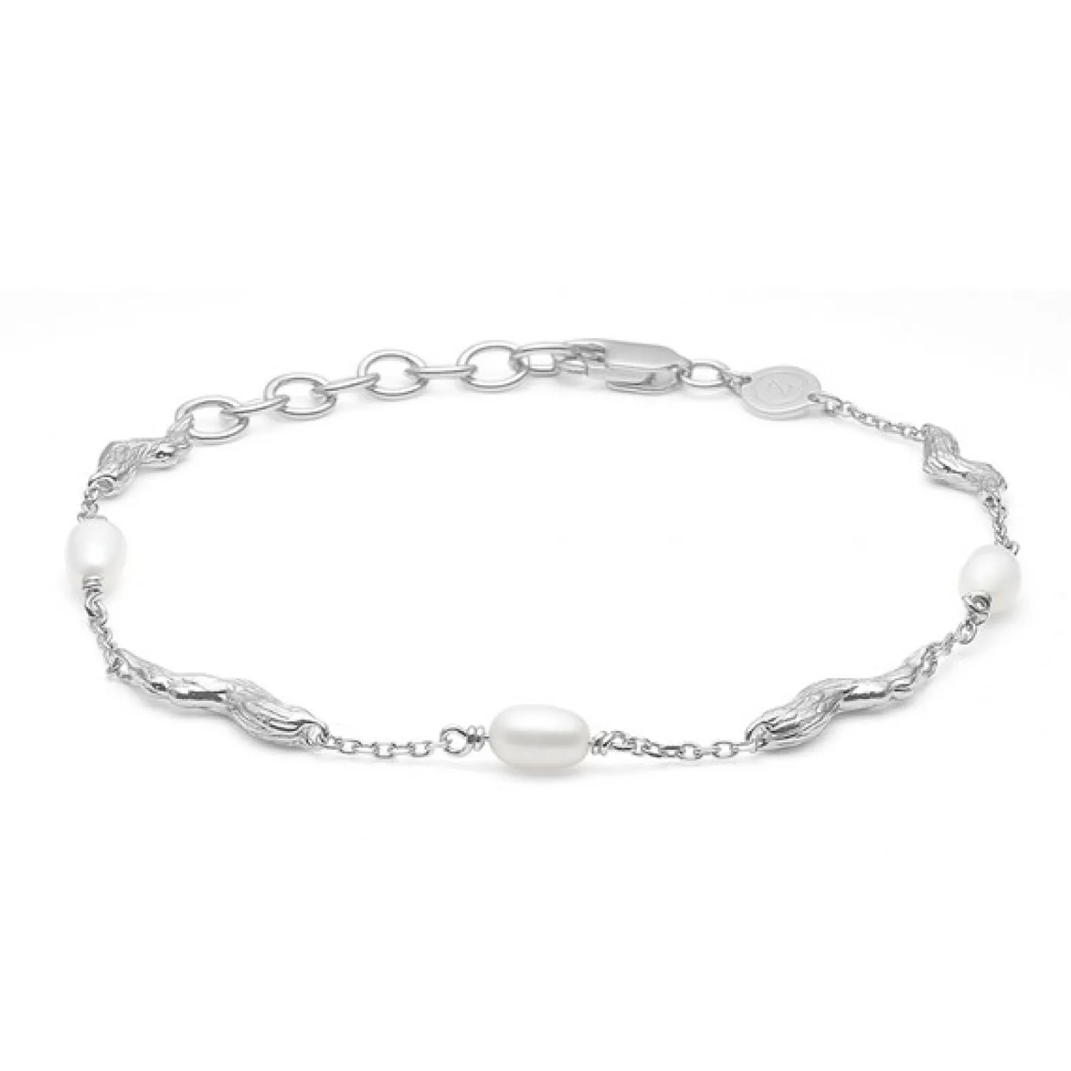 Studio Z - Tangled armband in Silber mit Perlen