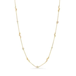 Studio Z - Tangled Halskette in vergoldete silber m. zirkonia