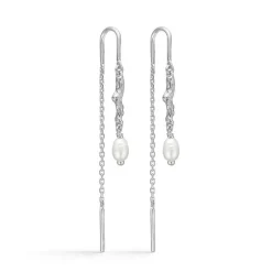 Studio Z - Tangled Perleohringe in Silber