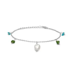 Studio Z - Twilight Armbånd i sølv med perle og sten**