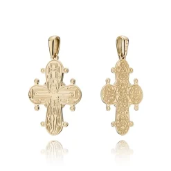 Tagesstempel aus 8-14 Karat Gold - 20x17 mm