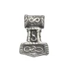 Thor's Hammer Anhänger für Männer in rustikalem Silber oxidiert
