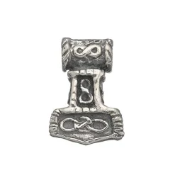 Thor's Hammer Anhänger für Männer in rustikalem Silber oxidiert