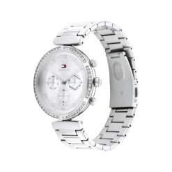 Tommy Hilfiger - Damenuhr aus Silber mit silbernem Zifferblatt