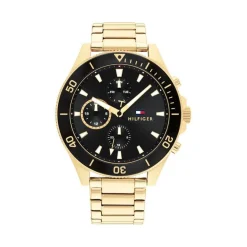 Tommy Hilfiger Herrenuhr - Larson in Stahl und Gold Double