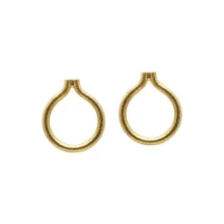 Traumfänger - Ohrringe aus vergoldetem Silber