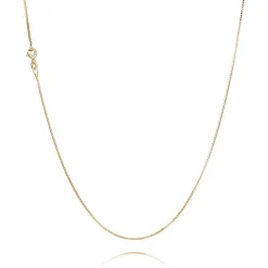 Venezia Silber Halskette aus vergoldetem Sterlingsilber (Verschiedene Größen und Längen)