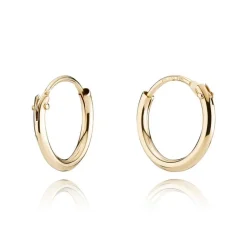 Vergoldete Creolen Ø13