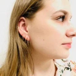 Vergoldete Creolen Ø20