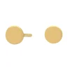 Vergoldete Ohrringe rund 5 oder 6 mm