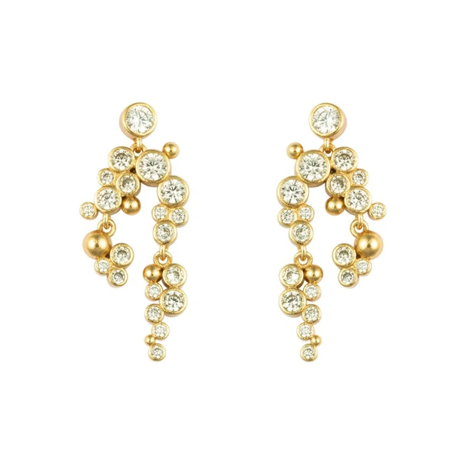 Vincent - Lost Ember Ohrringe in vergoldete silber mit Kristall