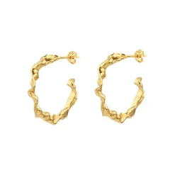 Vincent - Schamanen Hoops in vergoldete silber - large