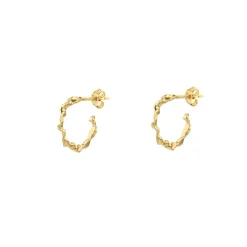 Vincent - Shaman Hoops in vergoldete silber - small