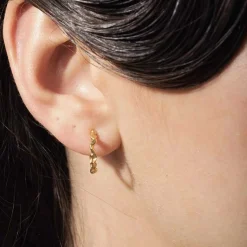 Vincent - Shaman Hoops in vergoldete silber - small