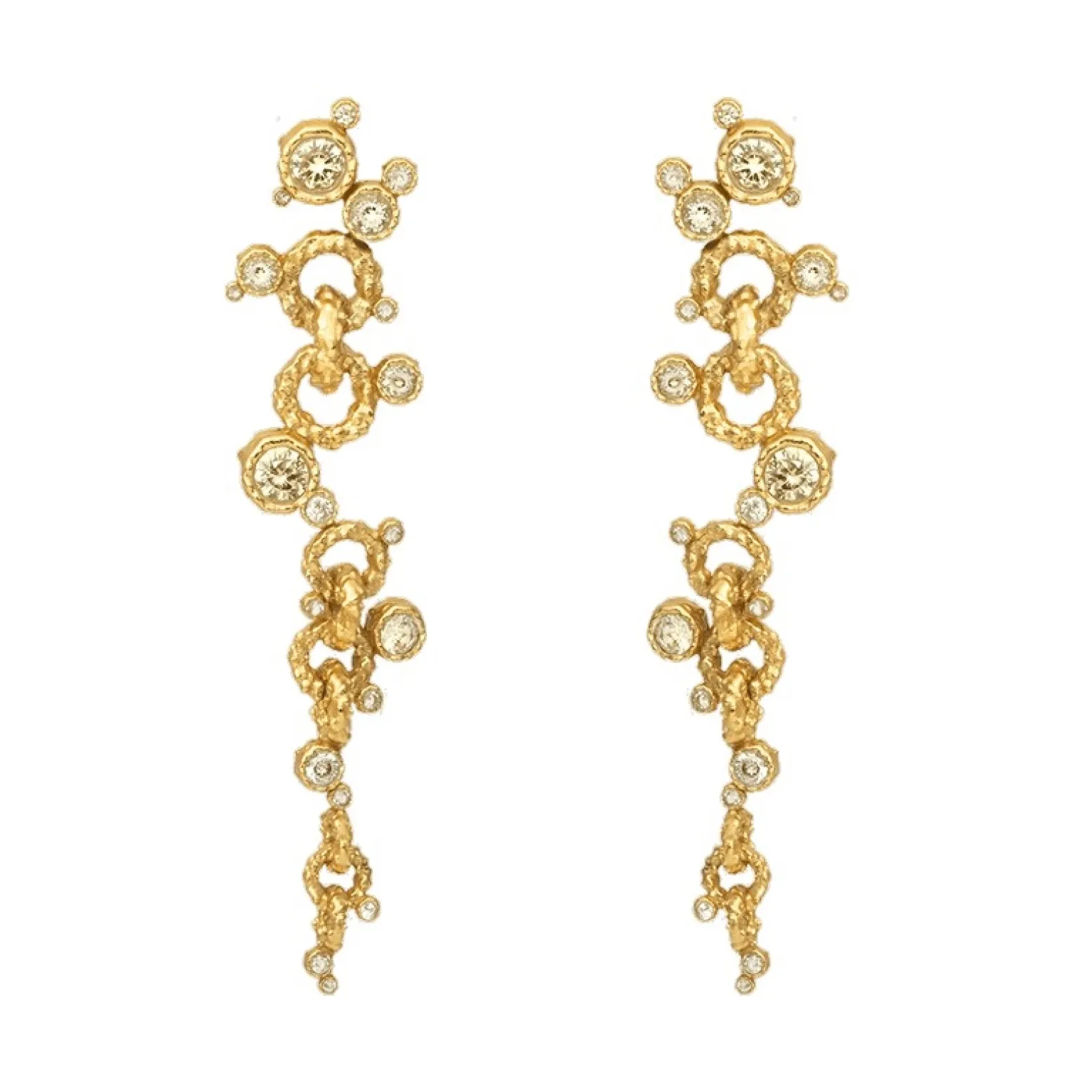 Vincent - Twinkle Chain Ohrringe in vergoldete silber