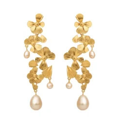 Vincent - Wildflower Poetry Ohrringe in vergoldete silber mit Kristall