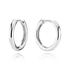 Weißgold Kink Creole Ø15 - 14 kt